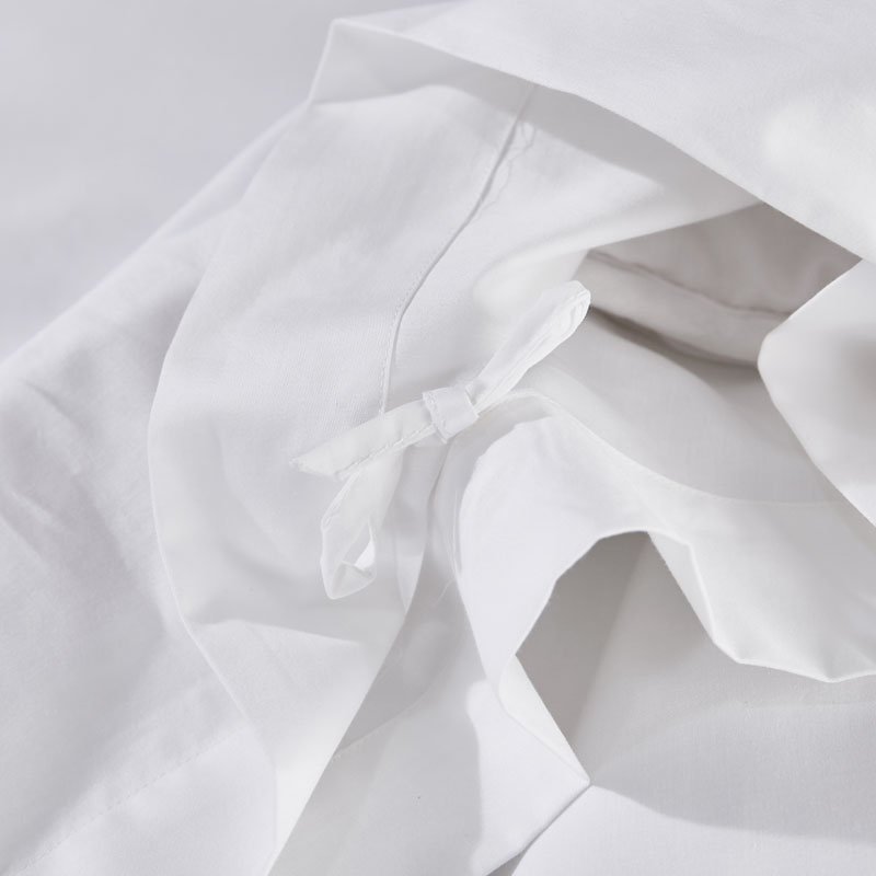 Bettwäsche-Set aus 100 % Baumwolle mit Punktstickerei, 300 TC Bettwäsche-Set aus 100 % Baumwolle mit Punktstickerei, 300 TC